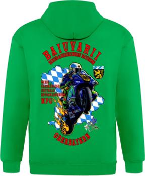 Günes Baiuvarii Oberbayern Biker Hoodie Jacke - Unisex Hinten